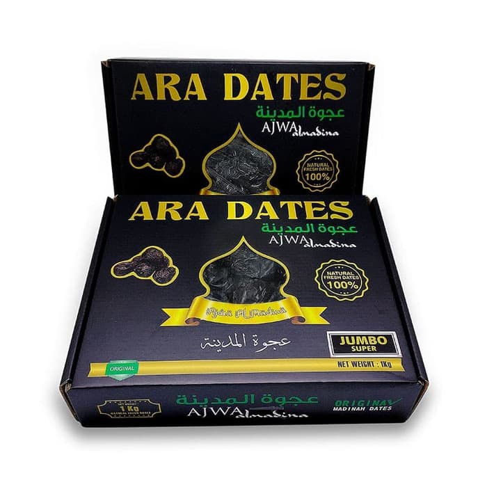 

Kurma Ajwa Madinah 1 kg Jumbo XL Super Besar Nabi Rosul Premium