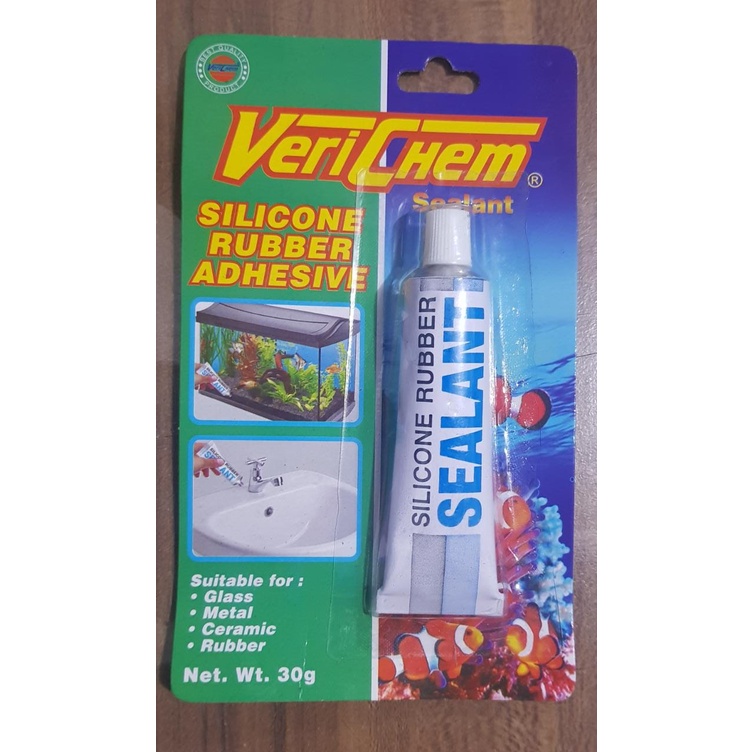 Jual Lem Aquarium Lem Kaca Verichem Gr Silicone Rubber Adhesive Sealant Shopee Indonesia