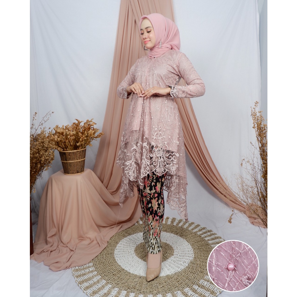 (COD) - SETELAN KEBAYA MODERN - SET TUNIK TILLE BUSUI MODERN - BAJU KEBAYA MODERN - KEBAYA WISUDA - ATASAN KEBAYA BRUKAT - BAJU KEBAYA BRUKAT - KEBAYA BROKAT - KEBAYA TILLE - KEBAYA WISUDA - TUNIK TILLE BUSUI- KEBAYA TUNIK JUBRAY-KEBAYA MODERN BY KIRANAOL-5