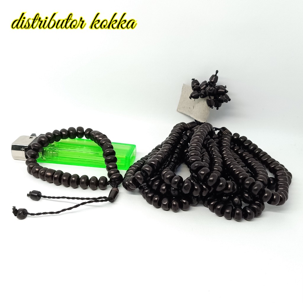 ( SUPER MURAH ) Harga grosir 10 pcs gelang Kokka kaukah donat hitam