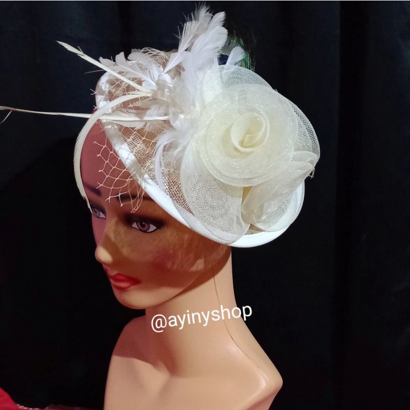 Topi Fascinator Model Vintage-Headpiece Pesta