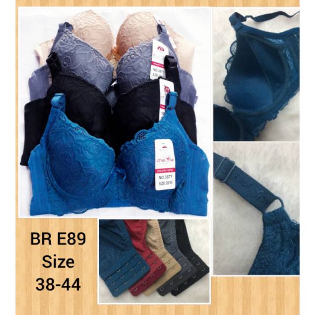 Bh kawat spon tipis Cup besar BR E89 uk.38-44