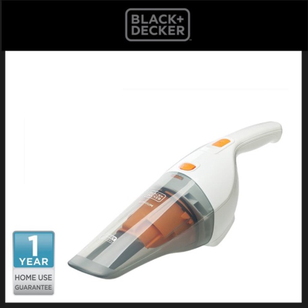 Black+Decker WD7201O-B1 Handheld Vacuum Cleaner 7.2V Li-Ion Wet & Dry White/Orange