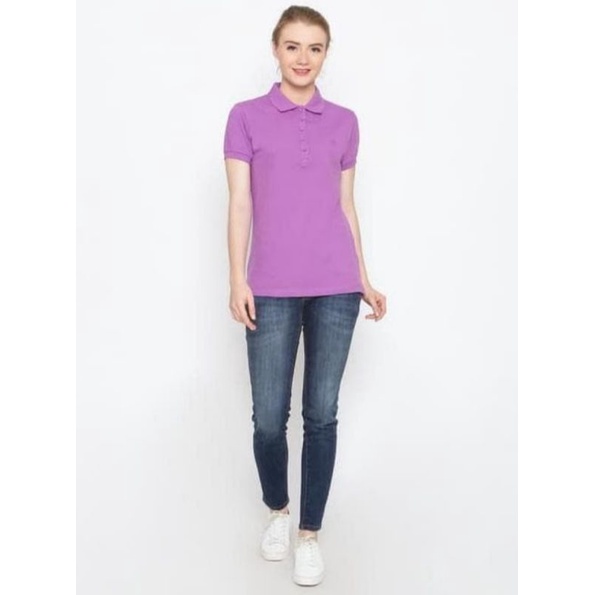 OSELLA Kaos Polo wanita purple size M