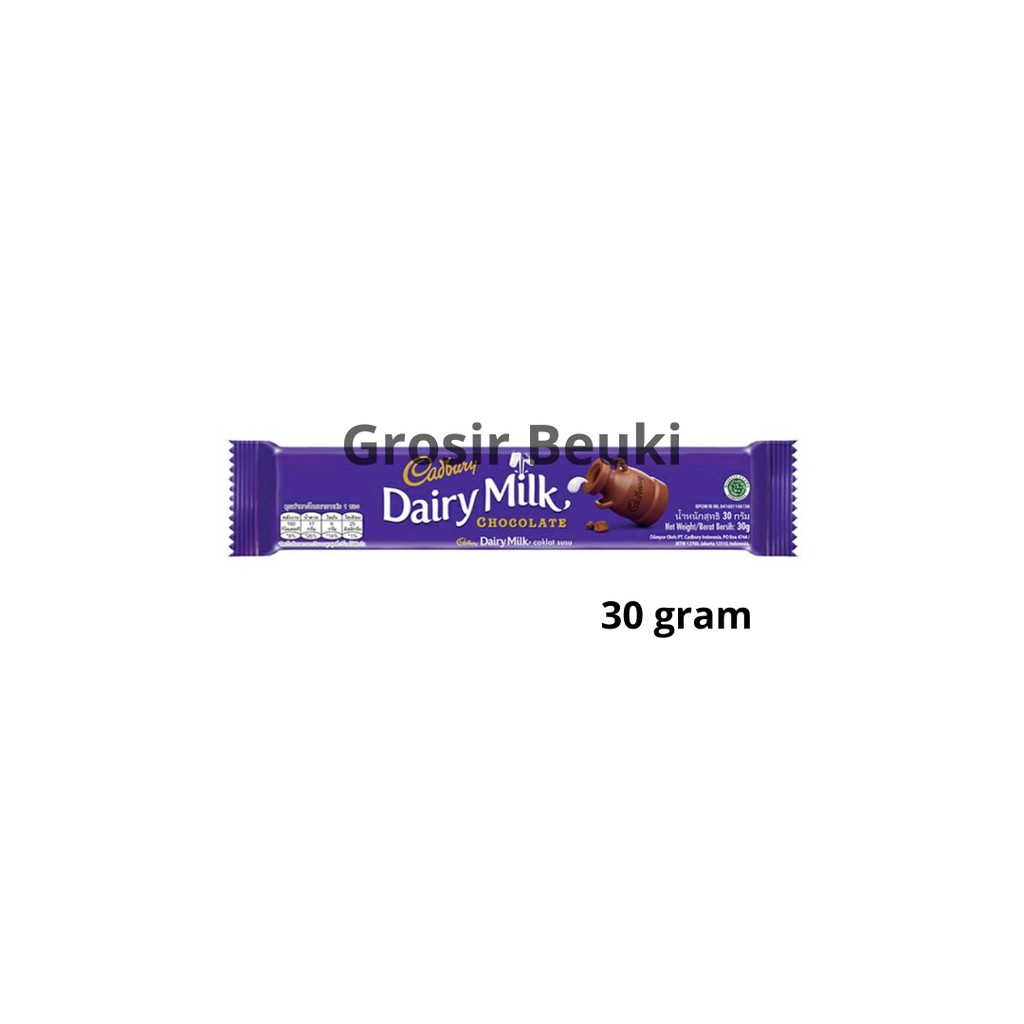 

PCS CADBURY DAIRY MILK CHOCOLATE BAR 30 GRAM