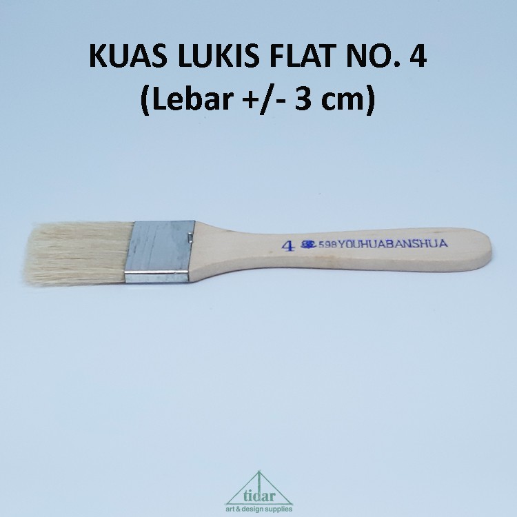 

Brush / Kuas WTH 598 Gepeng / Datar / Flat No. 4