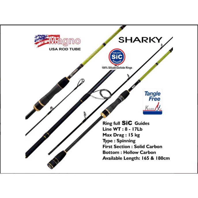 Joran Pancing Rod Magno Sharky 562SP 602SP