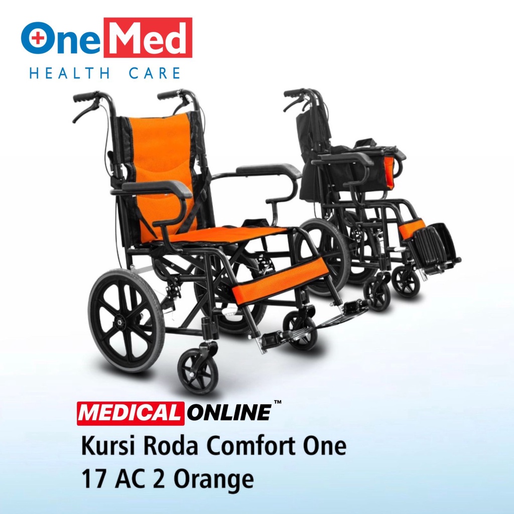 KURSI RODA TRAVEL LIPAT COMFORT ONE 17 AC MEDICALONLINE MEDICAL ONLINE