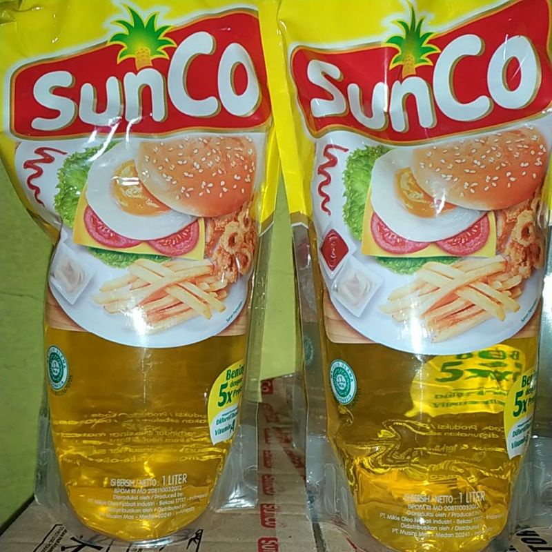

minyak SunCo 1 liter pouch