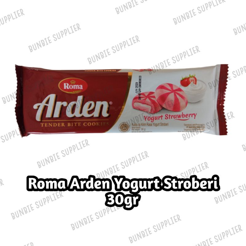 

Roma Arden Yogurt Strawberry 30gr Cookies rasa Yogurt Stroberi / Choco Splendid (SATUAN)