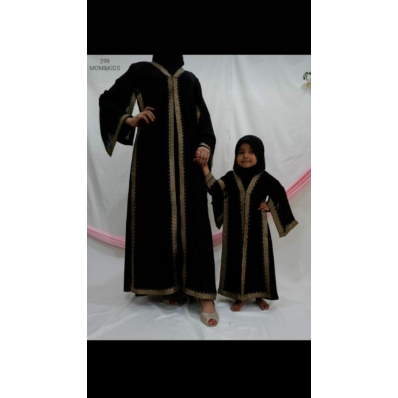 Gallery Exclusive Abaya Hitam Gamis Bordir Turkey Dubai Rehana