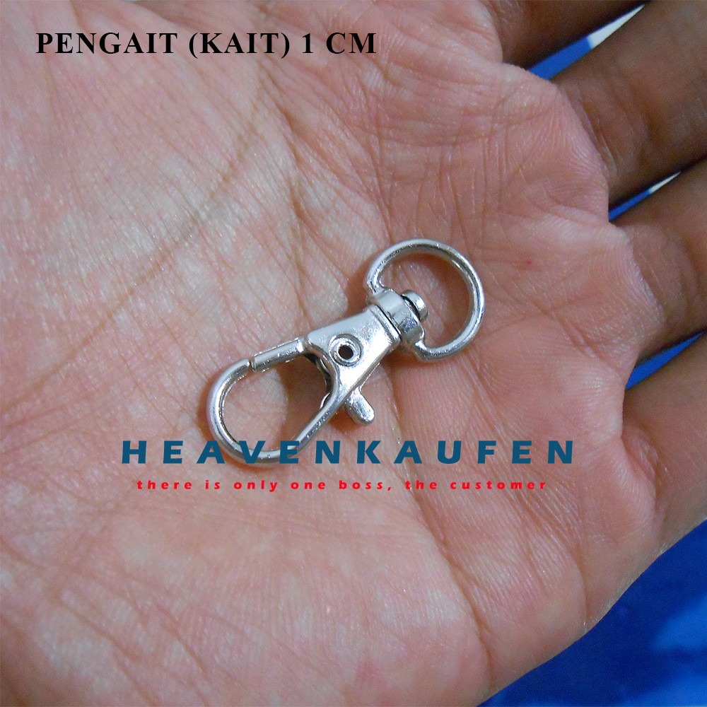 Pengait/Kait/Cantelan 1 cm Nikel/Silver (Kait Kecil)