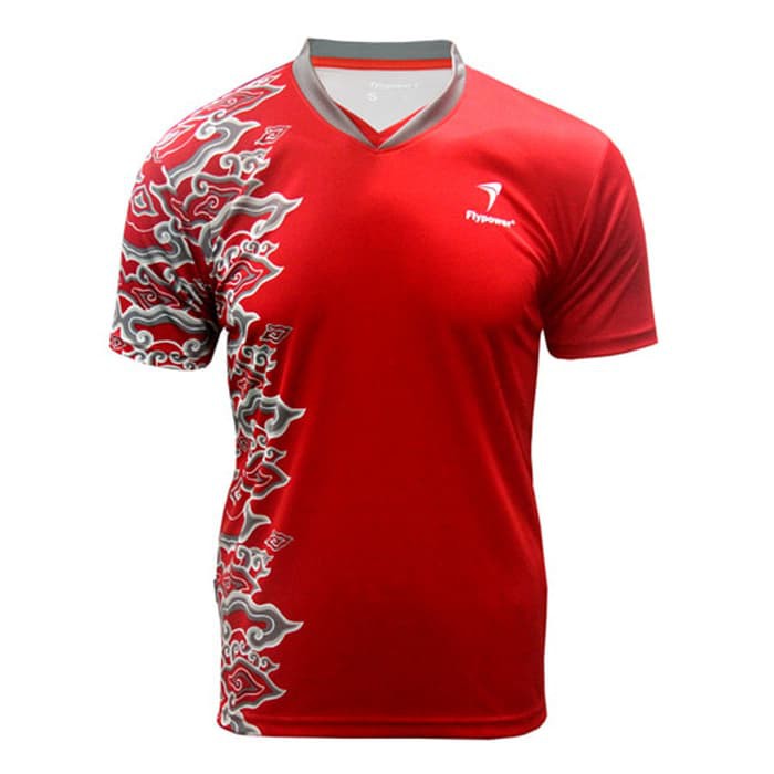 Baju Kaos Olahraga / Kaos Badminton Flypower Megamendung