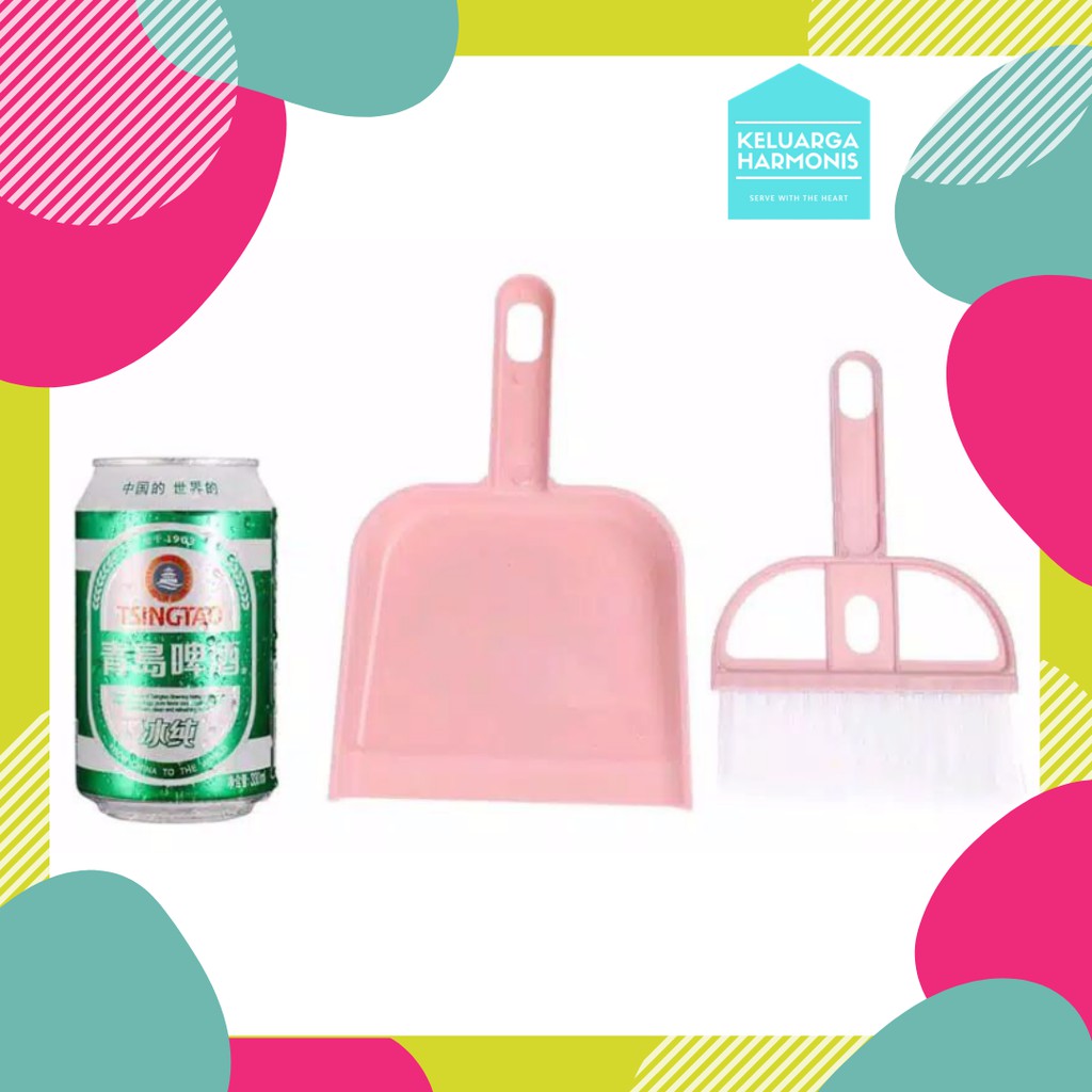 Sapu Mini Set Serok Kecil - Mini Dustpan