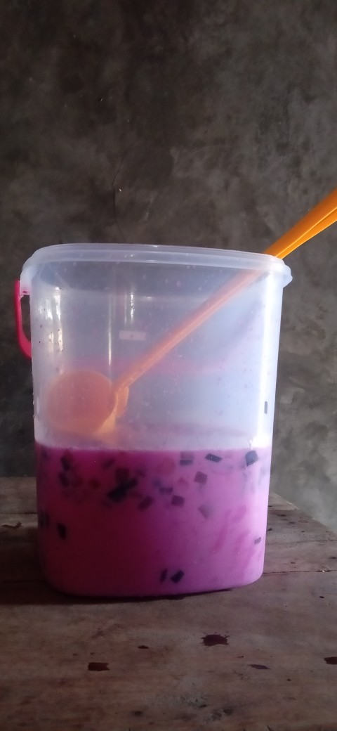 Gayung Sirup/gayung Es Buah Gagang Panjang 390ml Green Leaf