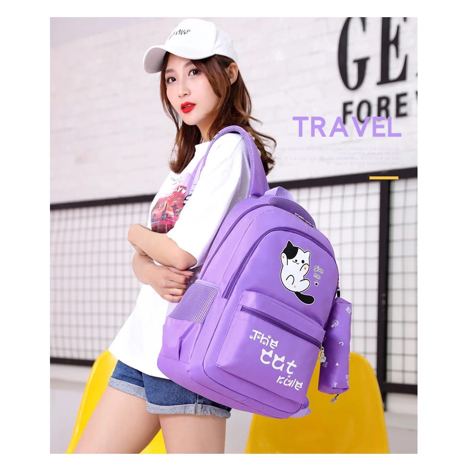 ARMELIA SHOP_TAS SEKOLAH_TAS RANSEL ANAK_KUCING BOOL