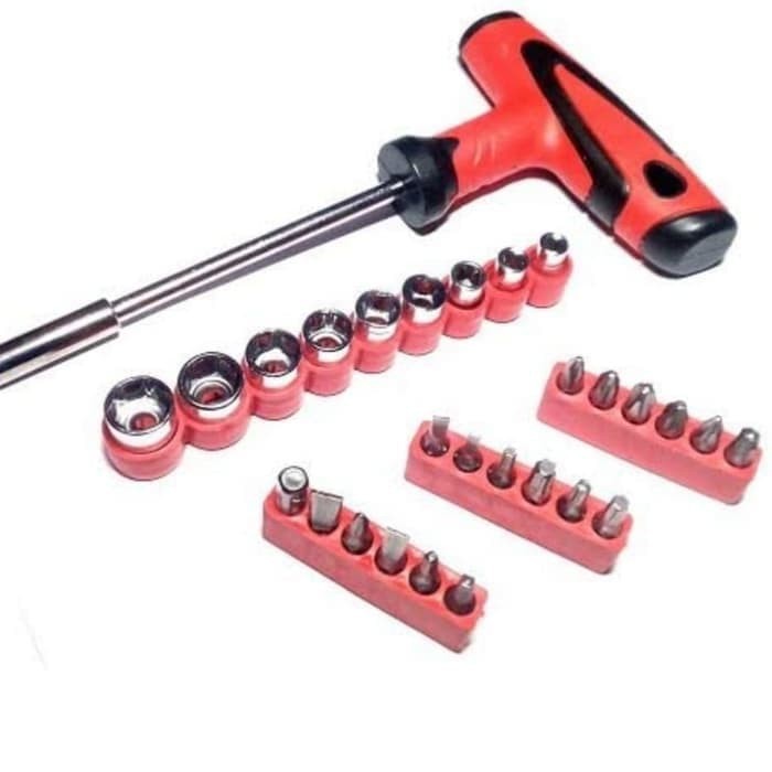 Kunci Obeng T Star Palu Sock Set 24 Mata Piece Screwdriver Multifungsi