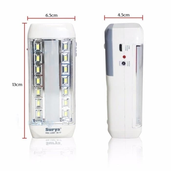 SURYA SQL L2207 Lampu Senter Led Emergency Lampu Darurat Portable - SQL L2207