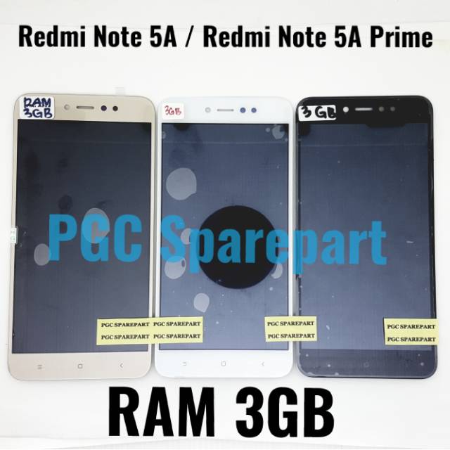 Original OEM LCD Touchscreen Fullset Redmi Note 5A RAM 3GB / Note 5A Prime RAM 3 GB -2 lubang sensor