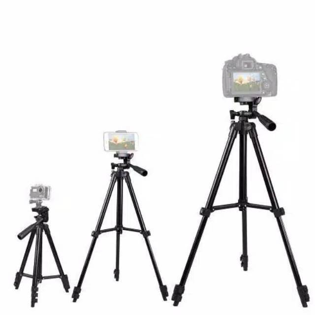 Tripod hp hitam 3120 black edition - tripod kamera 1M free holder-6