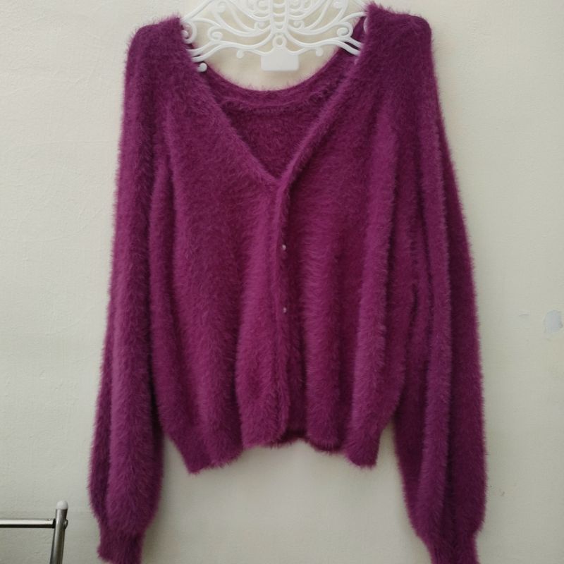 Cardi_Fuzzy_Magenta_RopePicnic