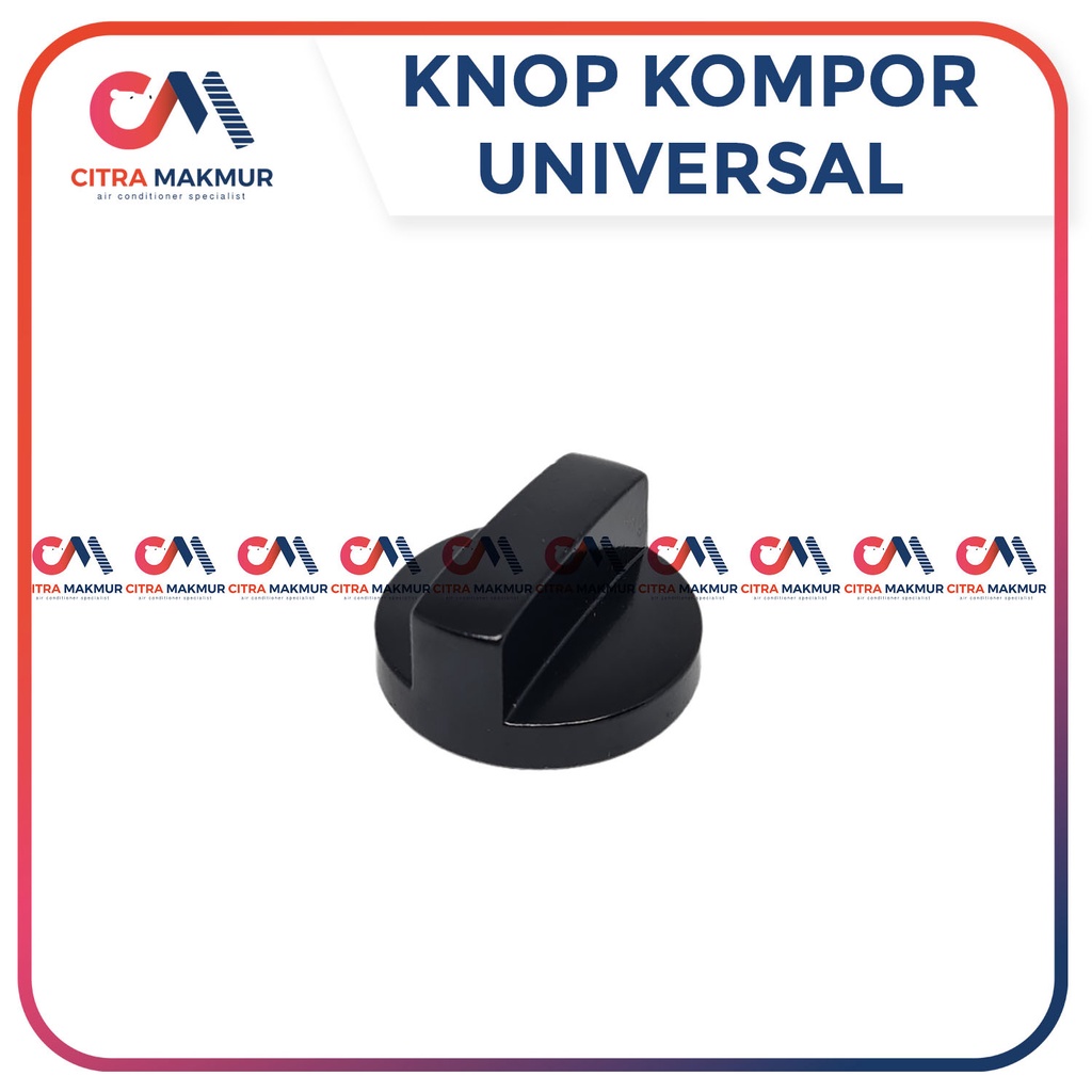 Knop Kompor Gas Multi Universal Rinnai Quantum Hitachi Alumunium 4,1 cm model Baut