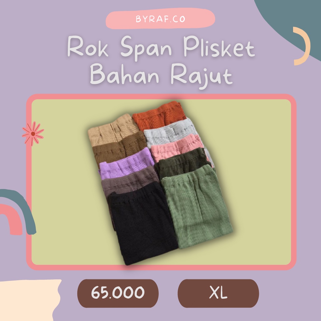 Preloved Rok Span Plisket Bekas Pakai Sekali
