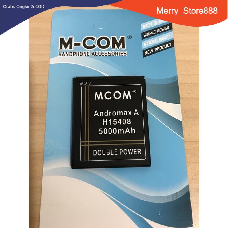 Batere Battery Batre Baterai Double Power Mcom Smartfren Andromax A B A16C3H H15408