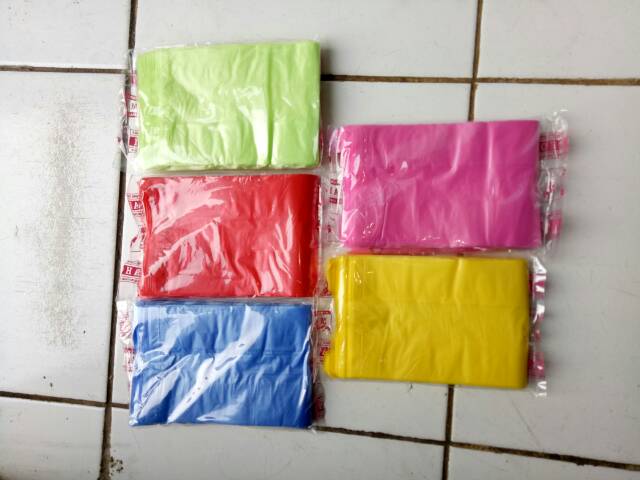 Hd Kantong Plastik KRESEK OZ 1 &amp; 2 Gelas CUP POICE / Kresek Tenteng Warna - Warni