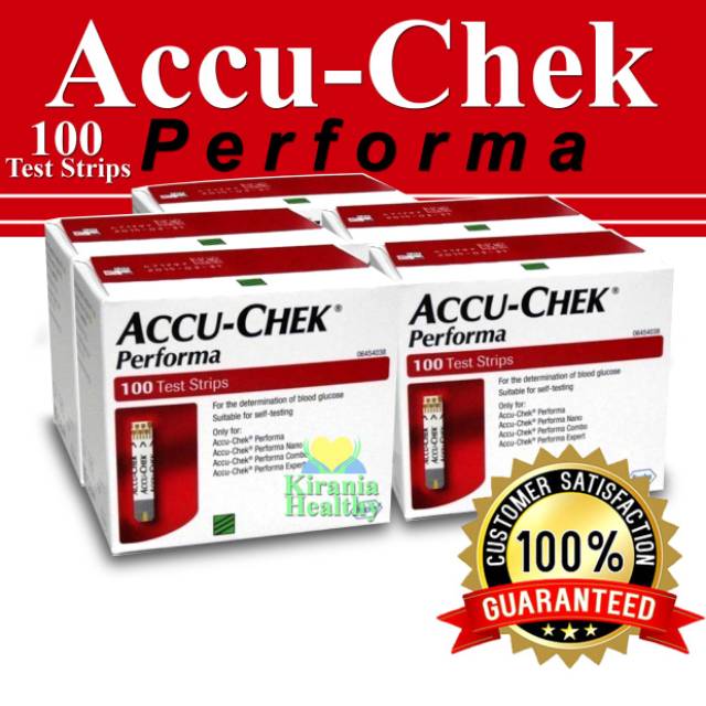 Alat tes gula darah Accu Chek Performa 100strips