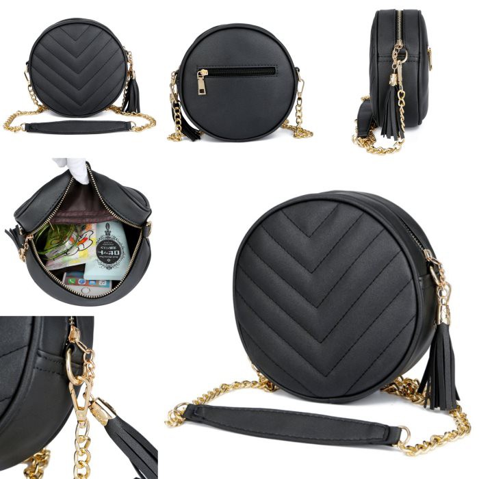 Tas Import Batam Sling Bag Selempang Rantai Bulat Tas Import Batam Sling Bag Selempang Rantai Bulat