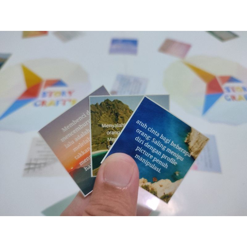 Sticker Quote Kata Mutiara Fiersa Besari 1 Bahan Glosy Chromo Termurah