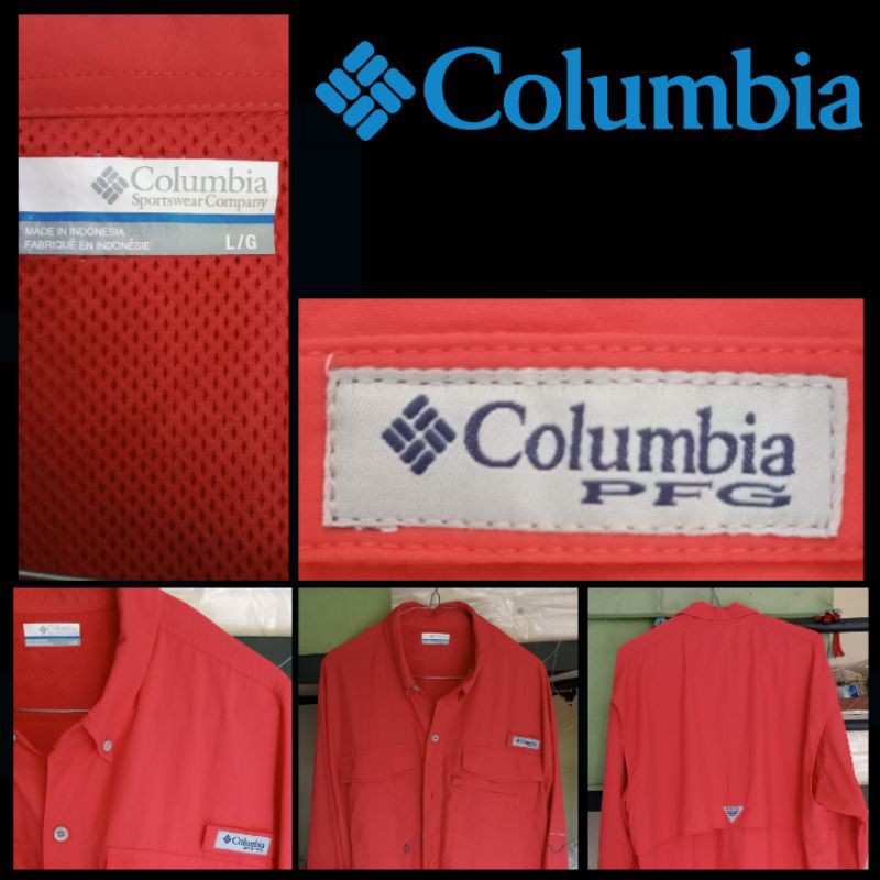 columbia PFG kemeja outdoor bisa buat sepeda mancing adventure