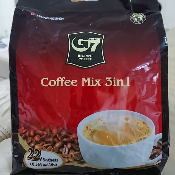

Trung Nguyen G7 Kopi 3in1 Kopi Vietnam Kopi Instant 350g (21pc x 16g) - kkp581