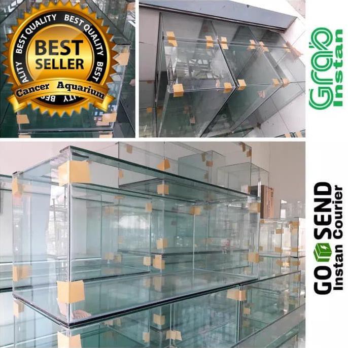 Aquarium kaca 100x40x40 murmer polos
