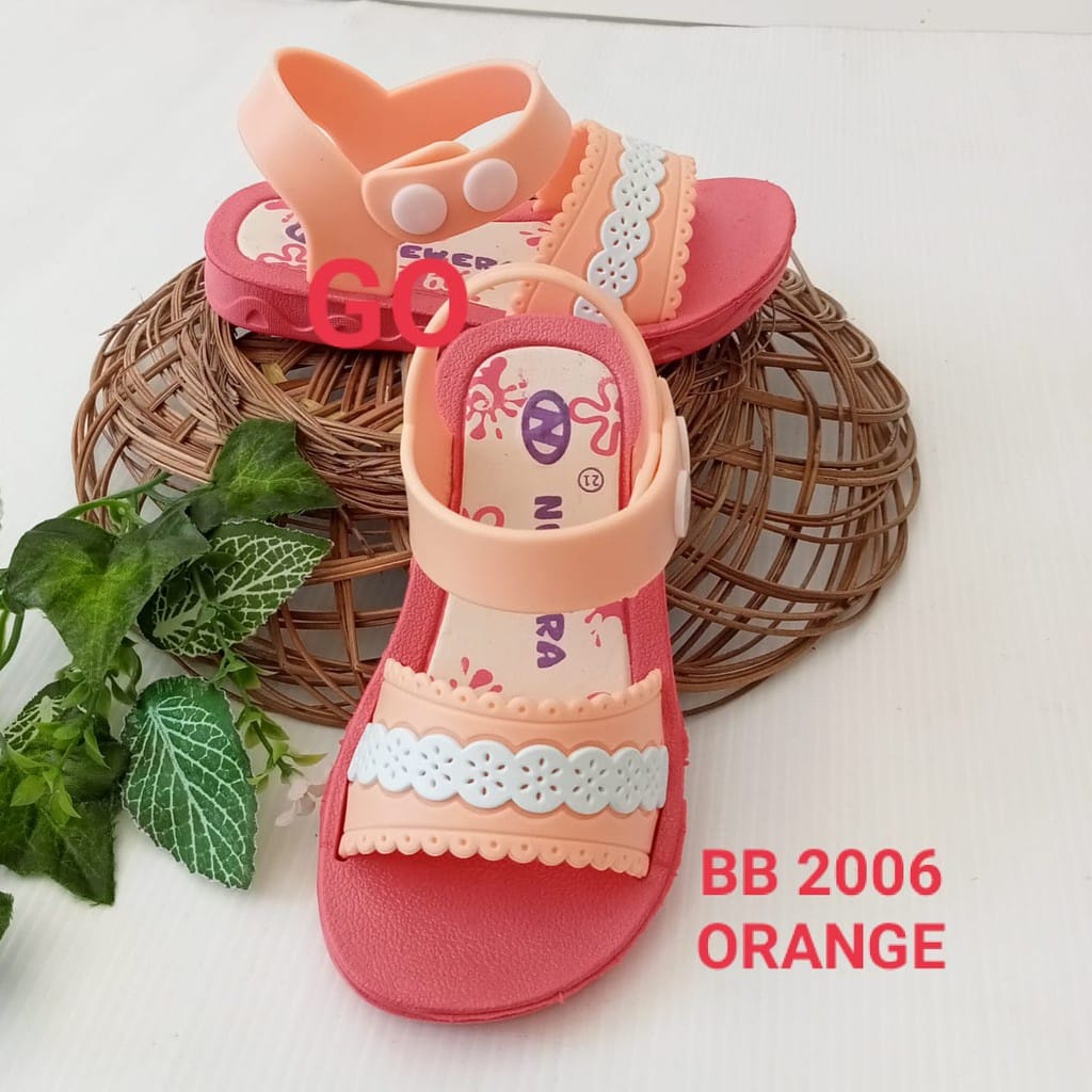 sogo NEW ERA BB/KC 2006 Sandal Sepatu Anak Tali Belakang Karet Sandal Bayi Perempuan Original