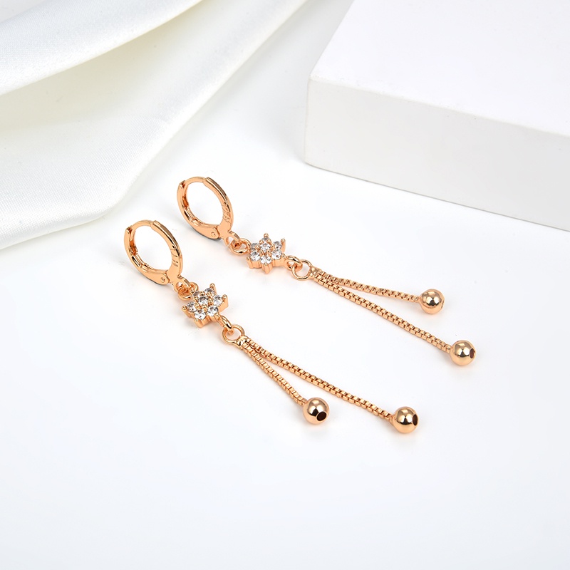 anting titanium wanita emas muda anti karat dewasa tusuk korea asli panjang dan luntur korea style selamanya dewasa 117e