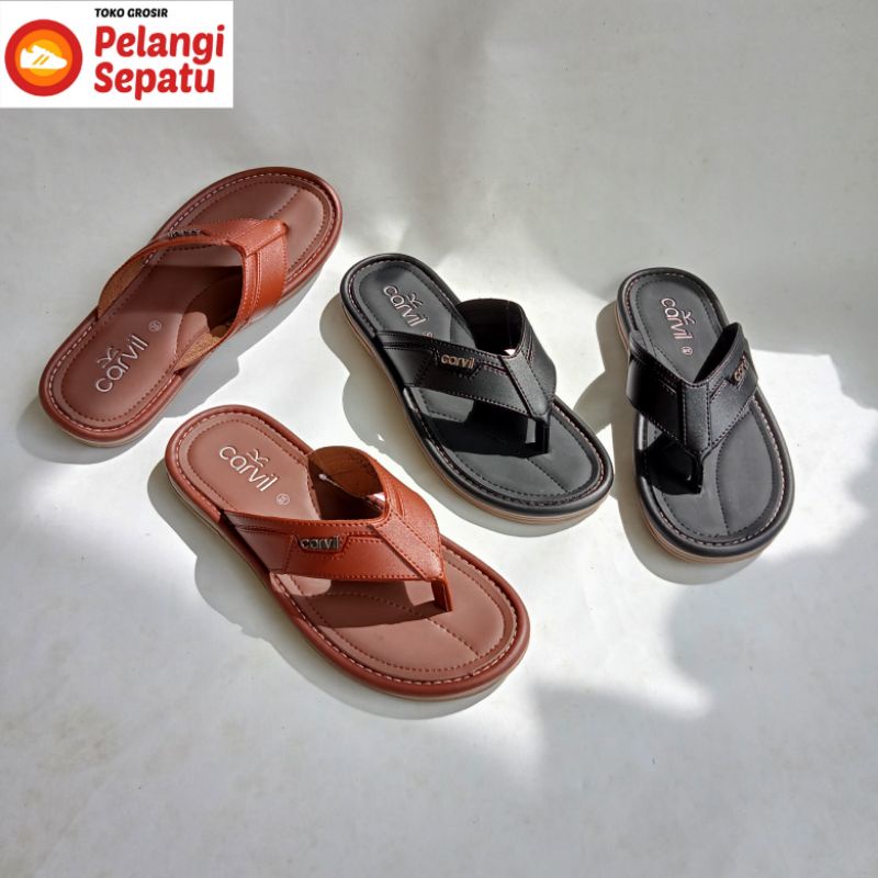 Sandal Jepit Casual Pria - Carvil LENOX 01 Original
