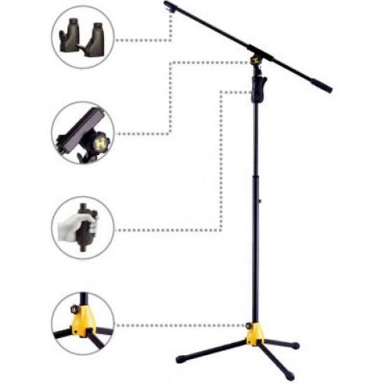 Jual HERCULER MS631B WITH BOOM MICROPHONE STAND MS 631B Shopee Indonesia