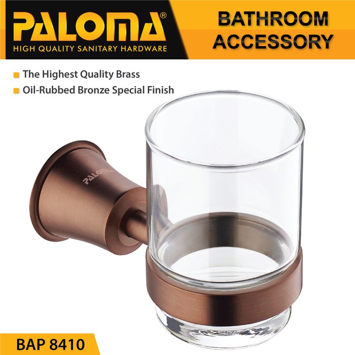 PALOMA BAP 8410 Tempat Gelas Sikat Gigi Kumur Rak Tumbler Holder Mandi