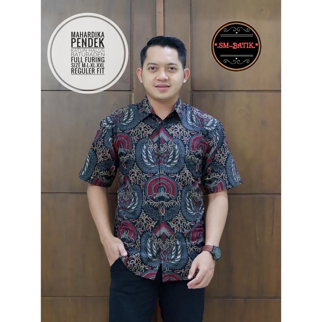 MAHARDIKA SM BATIKSOLOAMANAH KEMEJA BAJU BATIK PRIA SOLO LENGAN PENDEK PANJANG LAPIS FURING ATASAN BATIK PREMIUM MODERN KATUN HALUS GURDO IJO NAGA ABU BINTARA BRAMANTYA WISAKA KUNING SUKET SEGORO PEKSI KUNING NARAYA IJO PEKSI WIBOWO LESMANA HITAM PARANG