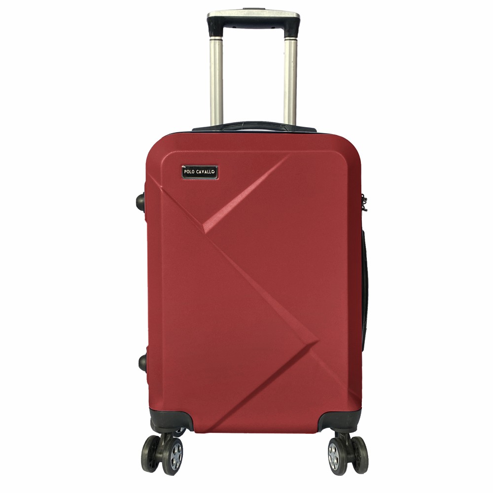 Gratis Ongkir! Koper Fiber POLO MILANO TC05 Koper Kabin 20inch Koper Baju Travelling - Wine Red