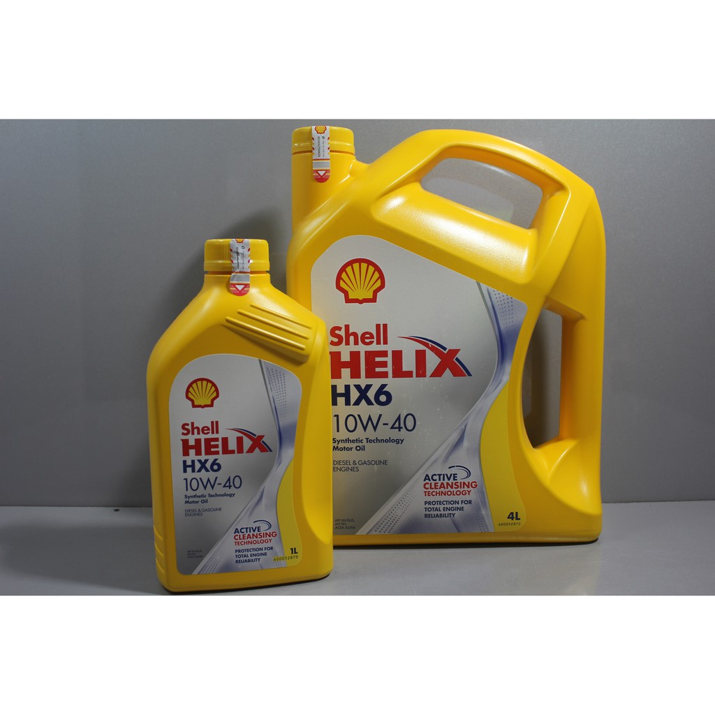 Shell Helix Oli Mobil HX-6 10W-40 100% ORIGINAL