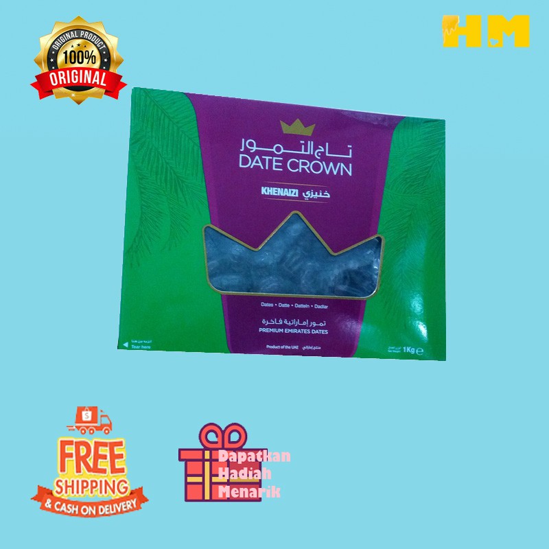 

Kurma Premium Emirates Dates 1kg/ Pelancar Pencernaan Baik Untuk Diet Dan mengontrol gula darah