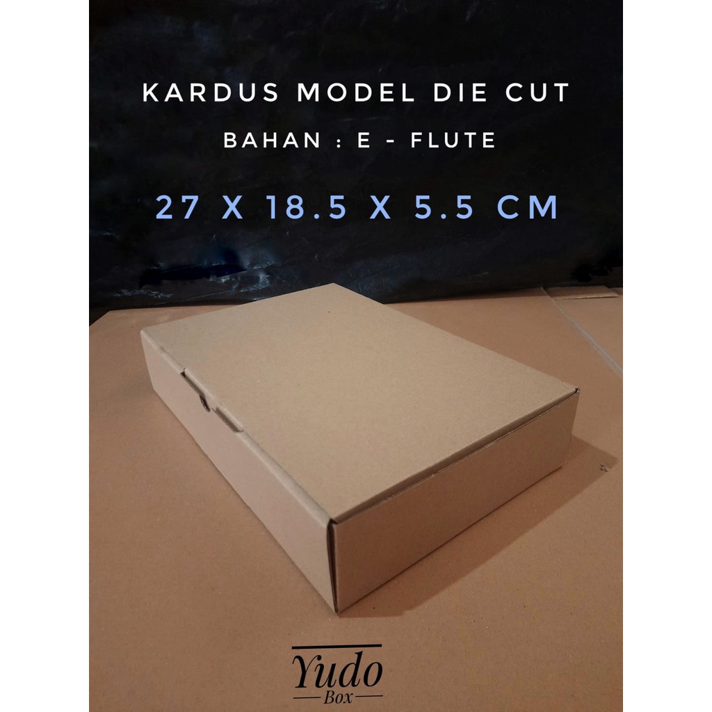 

Kardus Karton Uk, 27x18,5x5,5 cm...Die Cut U/ packing -aksesoris - dll