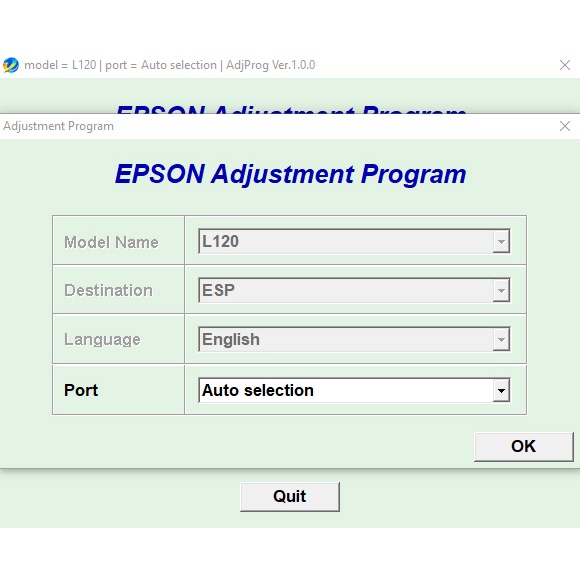 Software RESETTER Epson L120 RESET Printer Lampu Blinking + Cara Menggunakan