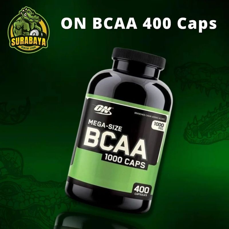 Optimum Nutrition ON BCAA 1000 Mg 400 Capsules BPOM Amino Acid Caps From Whey Isolate