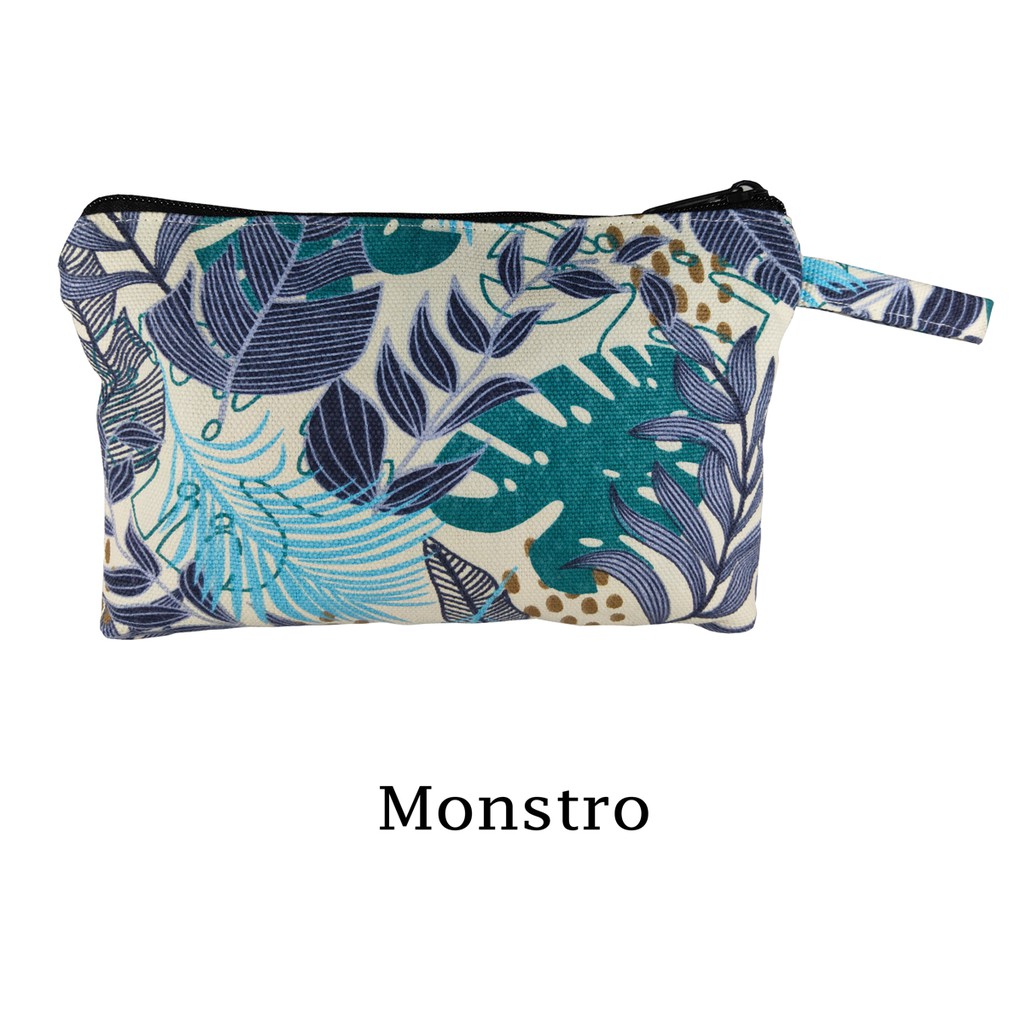 POUCH KANVAS TEBAL BISA UNTUK SOUVENIR 20x15 MOTIF MONSTRO