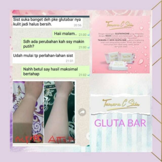 Sabun Pemutih Badan TCSkin Gluta Bar 60 gr 3 Pcs Premium Whitening Soap