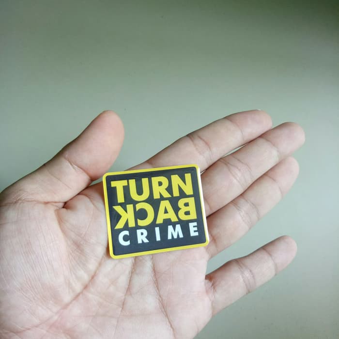 

stiker turn back crime kotak